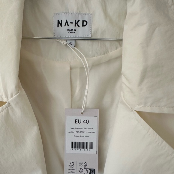 🔖 NWT NA-KD Oversized Nylon Trench 🔖 - Picture 7 of 12